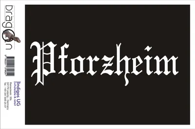 Produktbild von Aufkleber / Autoaufkleber - JDM / Die cut / Auto / OEM - Stadt Pforzheim - 200x60mm pink - Heckscheibe / Heckscheibenaufkleber