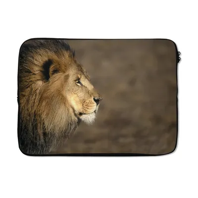 Produktbild von MuchoWow® Laptop Hülle 14 ZollProfil - Löwe - Afrika Laptoptasche - Laptoptasche - Stoßsicher - Schutzhaube