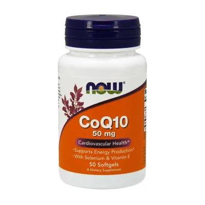 Produktbild von Now Foods CoQ10 50 mg - 50 Weichkapseln