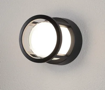 Produktbild von NOVA LUCE Außenwandleuchte AGOSTO, schwarzes Aluminium und Acryl-Diffusor, LED 6 W, 3000 K, 100–240 V, 120°, Schutzart IP54, 9207615
