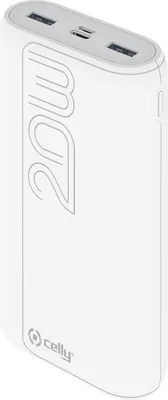 Produktbild von Celly PBPD20000EVOWH Powerbank 20000 mAh Weiß