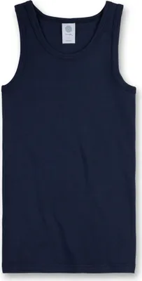 Immagine prodotto di Canottiera Sanetta da ragazzo - camicia senza maniche, canotta, basic, Cotonelogico, blu scuro 188 (15-16 anni)