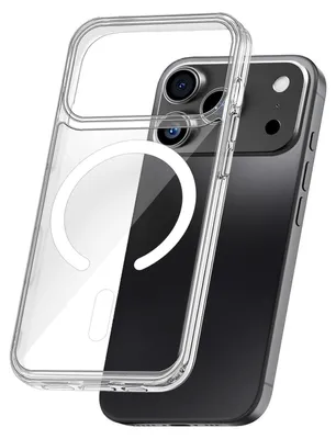 Produktbild von Handy Hülle für Apple iPhone 17 Pro Max Handyhülle mit Magnetring Case Cover Bumper Backcover Schutzhülle Magnethülle Farbe: Transparent