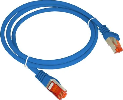 Produktbild von ALANTEC S/FTP Patchkabel Kat.6A LSOH 2.0m Blau, Hochwertig 10Gbit/s