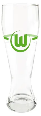 Produktbild von VfL Wolfsburg Weizenbierglas grün-weiß