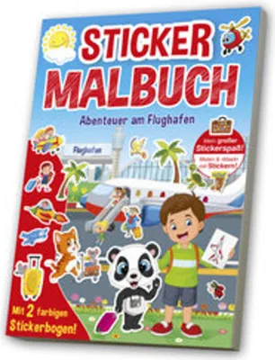 Obrázok produktu pre Mal- & Stickerbuch: Flughafen