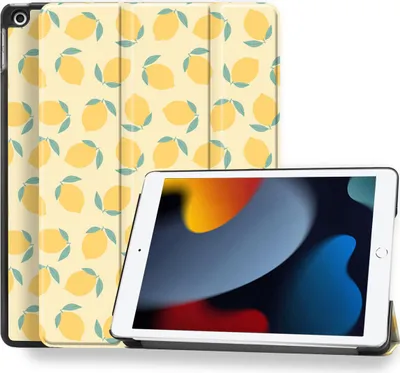 Image de imoshion Design Trifold Bookcase voor de Apple iPad 9 (2021) 10.2 inch / iPad 8 (2020) 10.2 inch / iPad 7 (2019) 10.2 inch - Citrus Dream