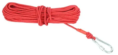 Bergungsseil 20 m, Polyester, rot, hochfest, für Magnetfischen