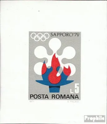 Produktbild von Briefmarken Rumänien 1971 Mi Block91 (kompl.Ausg.) gestempelt Olympische Winterspiele 1972