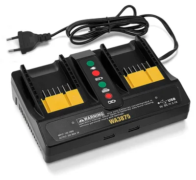 Doppel-Akku-Ladegerät für WORX 18 V/20 V Li-Ion-Akkus
