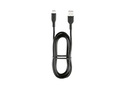 Produktbild von TRONIC Lade- und Datenkabel mit PVC-Ummantelung ca. 1,8 m Schwarz USB A auf C
