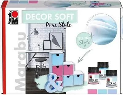 Obrázek produktu pro Akrylová barva DECOR SOFT sada PURE STYLE