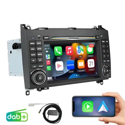 Immagine prodotto di Hexinex Universal 7" Aggiornamento radio HD per Mercedes Benz con DAB+, CarPlay Android Auto