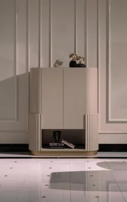 Produktbild von Barschrank Schrank Holzschrank Holz Bar Beige Getränke Wohnzimmer