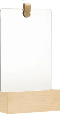 Produktbild von vidaXL Wandspiegel Kiefer Massivholz 23x39,5 cm