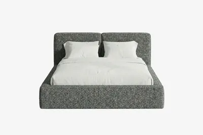 Produktbild von MNUUO Polsterbett NEENO mit Bettkasten Schwarz 120 x 200 cm Hebbarer Metall-Lattenrost