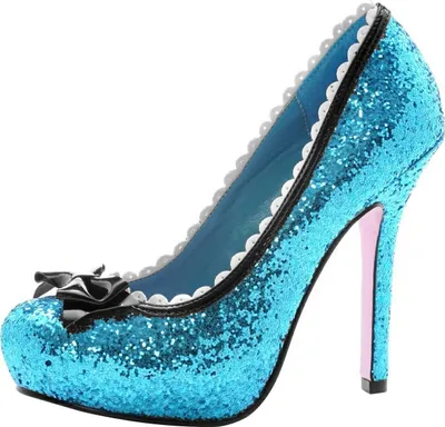 Produktbild von Glitzer High Heels blau Schuhgröße: 38