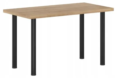 Zdjęcie produktu dla Stół do jadalni 67 x 128 cm kolor czarny i dąb craft FURNITEX ST(B)-FX