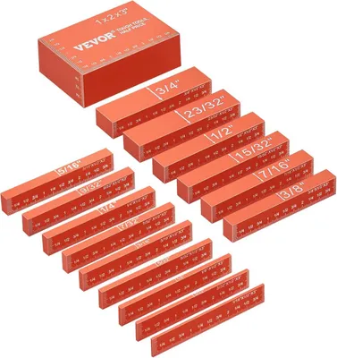 Produktbild von Einstellblöcke Holzbearbeitung Höhenmessgerät-Set 16-teiliges Präzisions-Einstellstangen-Set