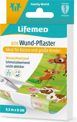 Produktbild von Lifemed Kinder-Wund-Pflaster "Farmtiere" 500 mm x 60 mm