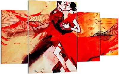 Produktbild von Bild auf Leinwand - Leinwandbild - tanzen sie - 160x90cm - Wand Bild - Wanddeko - Wandbilder - Leinwanddruck - Bilder - Kunstdruck - Wanddekoration - Leinwand bilder - Wandkunst - DL160x90-3731