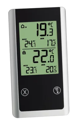 Produktbild von Funkthermometer Joker auß.-50 b.70GradC/ in.0 b.50GradC H152xB82xT72mm Ku.TFA