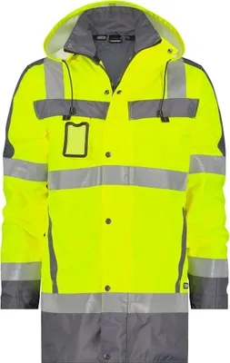 Produktbild von DASSY Warnschutzjacke LIMASOL Parka  gelb/grau Gr.  XXL