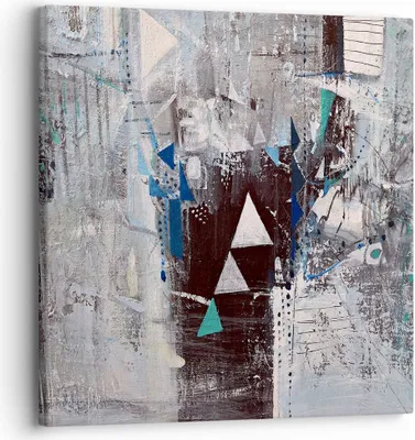 Produktbild von Bild auf Leinwand - Leinwandbild - Abstraktion modern - 30x30cm - Wand Bild - Wanddeko - Wandbilder - Leinwanddruck - Bilder - Kunstdruck - Wanddekoration - Leinwand bilder - Wandkunst - AC30x30-4006