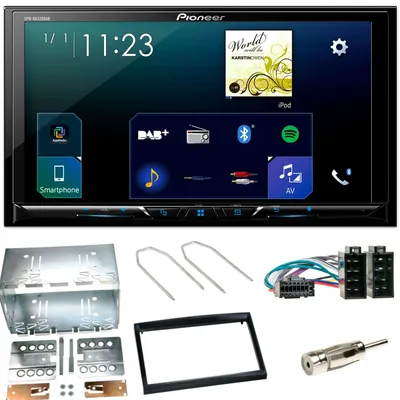 Produktbild von Pioneer SPH-DA230DAB CarPlay DAB+ Einbauset für Peugeot 307 Citroen C2 C3
