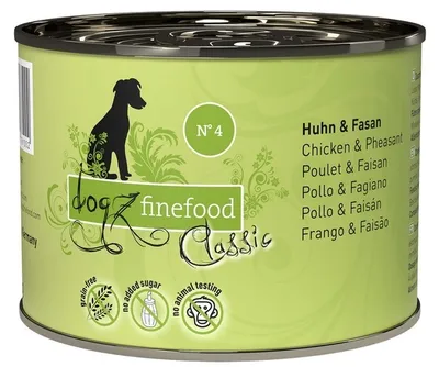 Produktbild von Dogz finefood N° 4 - Huhn & Fasan, Adult, jede Rasse, Huhn, Fasan, 200 g