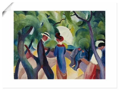 Produktbild von ARTland Poster Promenade. 1913 Größe: 60x45 cm