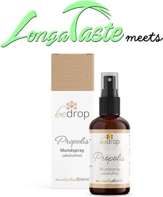 Immagine prodotto di bedrop Propoli Spray orale (senza alcool) 30 ml per l'igiene orale naturale