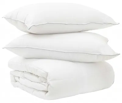 Produktbild von vidaXL Bettwäsche-Set 155 x 220 cm Keine 250gsm für Bettdecken Weiß