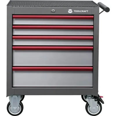 Produktbild von TOOLCRAFT 890680 Werkstattwagen Herstellerfarbe: Grau, Anthrazit, Rot