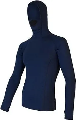 Zdjęcie produktu dla Koszulka Sensor Merino DF – męska długa z kapturem ciemnoniebieska wielkość XL 21200024-03