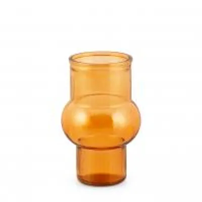 Immagine prodotto di H&H Vaso In Vetro Riciclato Ambra Cm 17