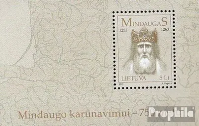Produktbild von Briefmarken Litauen 2003 Mi Block28 (kompl.Ausg.) postfrisch Mindaugas