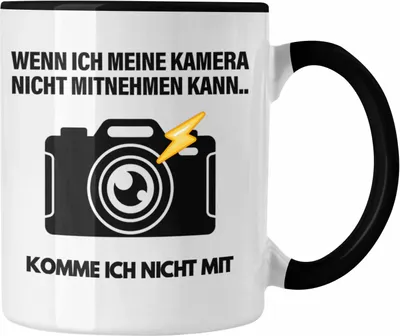 Produktbild von Trendation - Fotografie Geschenk Tasse lustig Fotograf Zubehör Fotograph Geschenkidee Lustige Geschenk Kaffeetasse (Schwarz)
