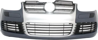 Image de Pare-chocs pour VW Golf V 5 03-07 Jetta Mk5 R32 Look Grille Aluminium Brossé