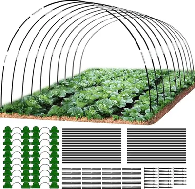Produktbild von Banden Folientunnelbogen für Folientunnel, Tunnelfolien, Gewächshausbänder, Glasfaser-Tunnelbogen für Hochbeet, Gartenbänder Hochbeet (30 Stück)