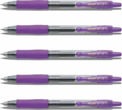 Produktbild von Pilot G2-07 Gelschreiber violett - 5er-Set