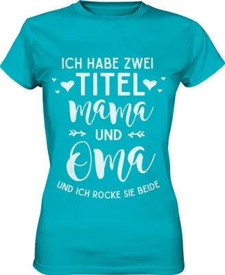Produktbild von Mama und Oma Damen Premium T-Shirt – Swimming Pool / L