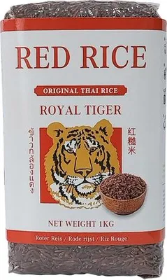 Produktbild von Royal Tiger roter Reis, 1kg, fermentierter roter Reis aus Thailand