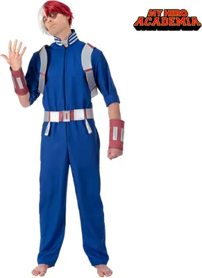 My Hero Academia Kostüm Shoto Todoroki für Herren Gr. S-L blau Manga Anime Filmheld Serienheld Comic Fasching Karnevak Mottoparty Gruppenkostüm Cosplay