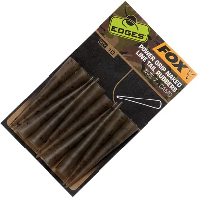 Produktbild von Fox Edges Camo Power grip naked tail rubbers Gr. 7 - 10 Tubes