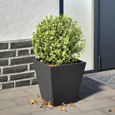 Zdjęcie produktu dla Maison Exclusive – czarna donica 30x30x30 stalowa