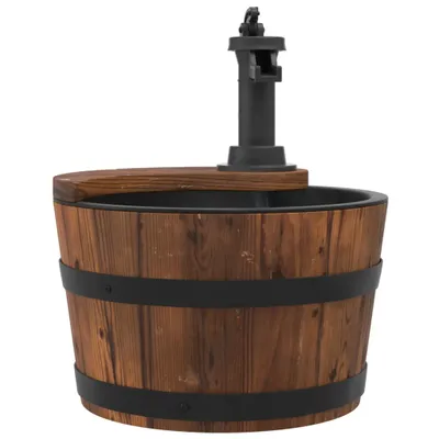 Produktbild von vidaXL Gartenbrunnen mit Pumpe 28x28x34,5 cm Massivholz Tanne