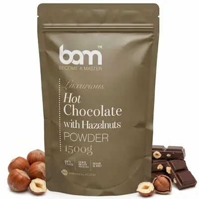 Produktbild von BAM Heiße Schokolade mit Haselnüssen - Trinkschokolade - heiße Schokolade - 1500 g