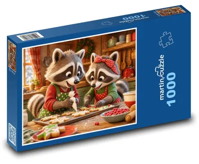 Obrázok produktu pre Puzzle 1000 Mývalíci pečú cukrovinky - martinpuzzle