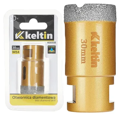 Obrázok produktu pre Diamantový vykružovací korunkový vrták 30mm M14, Keltin